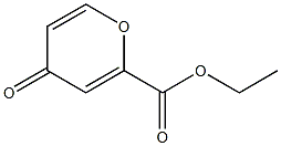 4-Oxo-4H-pyran-2-carboxylic acid ethyl ester 结构式