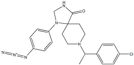 3-[1-(4-Chlorophenyl)ethyl]-7-(4-azidophenyl)-3,7,9-triazaspiro[5.4]decan-10-one Structure