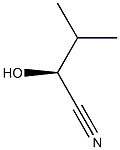 (S)-2-ヒドロキシ-3-メチルブチロニトリル 化学構造式