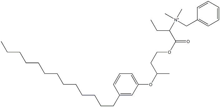 N,N-Dimethyl-N-benzyl-N-[1-[[3-(3-tridecylphenyloxy)butyl]oxycarbonyl]propyl]aminium