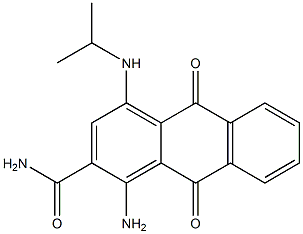 1-Amino-4-(isopropylamino)-9,10-dihydro-9,10-dioxoanthracene-2-carboxamide,,结构式