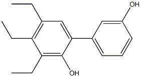 3,4,5-Triethyl-1,1'-biphenyl-2,3'-diol Structure