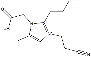 3-(2-Cyanoethyl)-2-butyl-5-methyl-1-(carboxymethyl)-1H-imidazol-3-ium