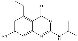  2-Isopropylamino-5-ethyl-7-amino-4H-3,1-benzoxazin-4-one