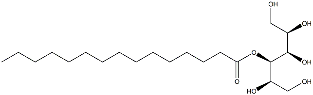D-マンニトール4-ペンタデカノアート 化学構造式
