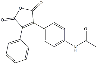 3-(4-Acetylaminophenyl)-4-phenylfuran-2,5-dione Structure