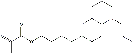Methacrylic acid 8-(dipropylamino)decyl ester 结构式