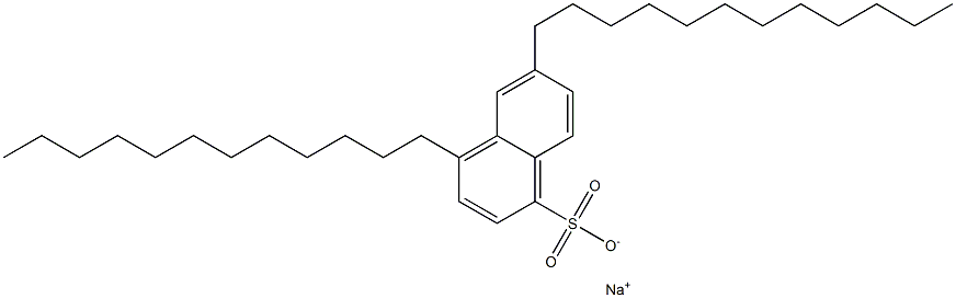 4,6-Didodecyl-1-naphthalenesulfonic acid sodium salt Structure