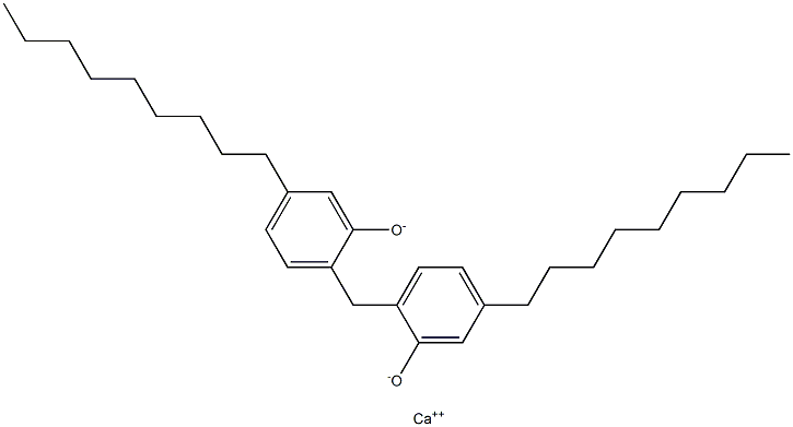 Calcium 2,2'-methylenebis(5-nonylphenoxide),,结构式