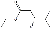 [R,(+)]-3,4-ジメチル吉草酸エチル 化学構造式