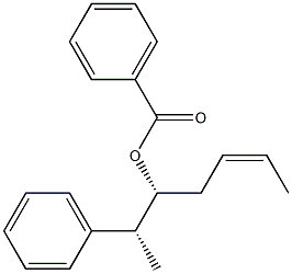 Benzoic acid (1R,3Z)-1-[(R)-1-phenylethyl]-3-pentenyl ester,,结构式