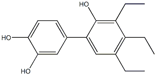 3',4',5'-Triethyl-1,1'-biphenyl-2',3,4-triol Structure