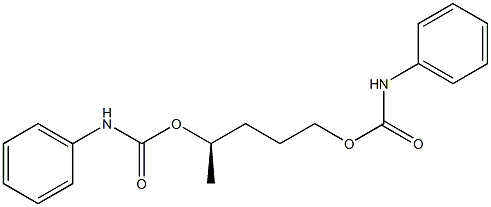 [R,(-)]-1,4-Pentanediol bis(N-phenylcarbamate) Struktur