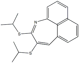 2,3-Bis(isopropylthio)naphth[1,8-bc]azepine,,结构式