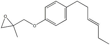 4-(3-Hexenyl)phenyl 2-methylglycidyl ether,,结构式