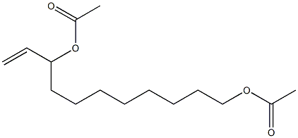 1,9-Diacetoxy-10-undecene Struktur