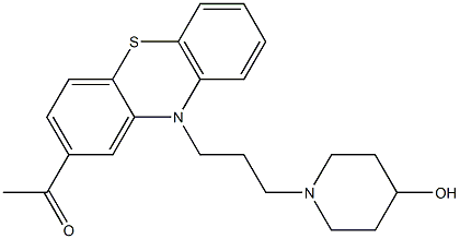 1-[3-(2-Acetyl-10H-phenothiazin-10-yl)propyl]-4-piperidinol Structure