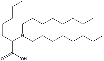 2-(Dioctylamino)heptanoic acid Structure