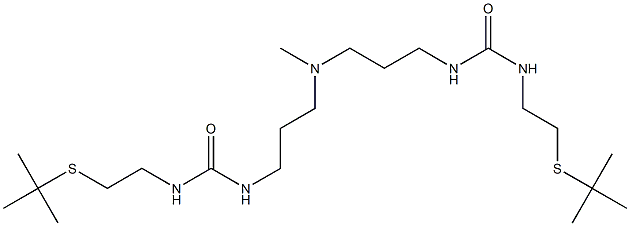 Methylbis[3-[3-(2-tert-butylthioethyl)ureido]propyl]amine Structure