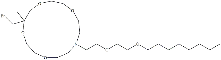 13-[2-[2-(Octyloxy)ethoxy]ethyl]-5-(bromomethyl)-5-methyl-1,4,7,10-tetraoxa-13-azacyclopentadecane Structure