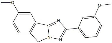 8-Methoxy-2-(3-methoxyphenyl)-5H-[1,2,4]triazolo[5,1-a]isoindole Structure