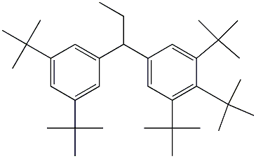 1-(3,4,5-Tri-tert-butylphenyl)-1-(3,5-di-tert-butylphenyl)propane 结构式