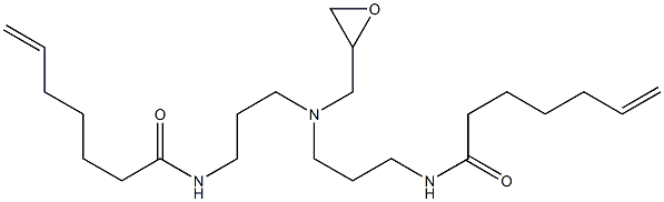 N,N-Bis[3-(6-heptenoylamino)propyl]glycidylamine Structure