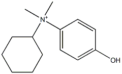 Cyclohexyl(p-hydroxyphenyl)dimethylaminium,,结构式