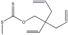 Dithiocarbonic acid O-[2-ethenyl-2-(2-propenyl)-4-pentenyl]S-methyl ester Structure