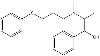 2-[N-(3-Phenylthiopropyl)methylamino]-1-phenyl-1-propanol Structure