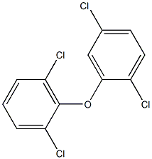 2,5-ジクロロフェニル2,6-ジクロロフェニルエーテル 化学構造式