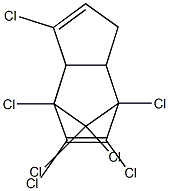 1,4,5,6,7,8,8-ヘプタクロロ-3a,4,7,7a-テトラヒドロ-4,7-メタノ-3H-インデン 化学構造式