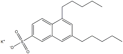 5,7-ジペンチル-2-ナフタレンスルホン酸カリウム 化学構造式