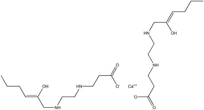  Bis[3-[N-[2-[N-(2-hydroxy-2-hexenyl)amino]ethyl]amino]propionic acid]calcium salt