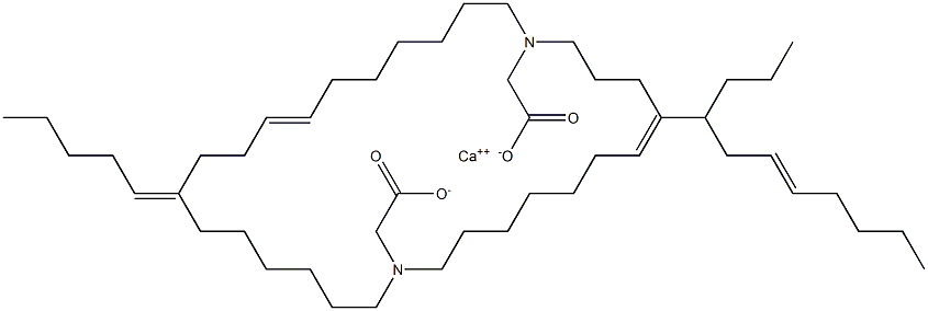 Bis[N,N-di(7-dodecenyl)aminoacetic acid]calcium salt Structure