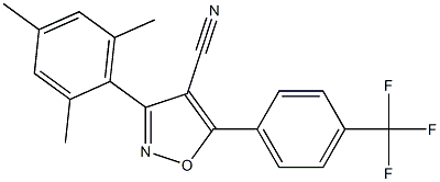 5-(4-Trifluoromethylphenyl)-3-(2,4,6-trimethylphenyl)-isoxazole-4-carbonitrile
