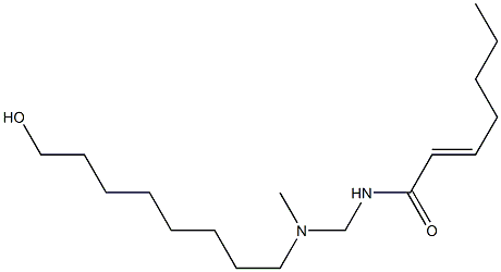 N-[[N-(8-Hydroxyoctyl)-N-methylamino]methyl]-2-heptenamide Structure