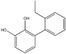 3-(2-Ethylphenyl)-1,2-benzenediol Struktur