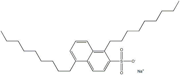 1,5-Dinonyl-2-naphthalenesulfonic acid sodium salt Structure