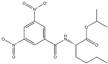 (2S)-2-[(3,5-Dinitrobenzoyl)amino]hexanoic acid isopropyl ester Structure