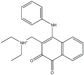 [[(4-(Phenylamino)-1,2-dihydro-1,2-dioxonaphthalen)-3-yl]methyl]-N,N-diethylaminium