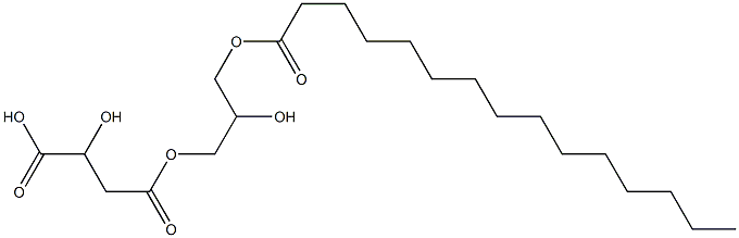 D-Malic acid hydrogen 4-(2-hydroxy-3-pentadecanoyloxypropyl) ester Structure