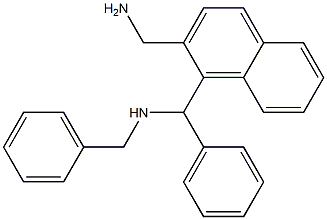 1-[(Benzylamino)(phenyl)methyl]-2-naphthalenemethanamine Structure