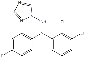 1-(1H-1,2,4-Triazol-1-yl)-2-[4-fluorophenyl]-2-(2,3-dichlorophenyl)hydrazine,,结构式