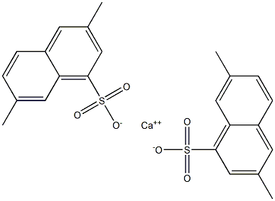 Bis(3,7-dimethyl-1-naphthalenesulfonic acid)calcium salt Structure