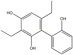 3,6-Diethyl-1,1'-biphenyl-2,2',4-triol