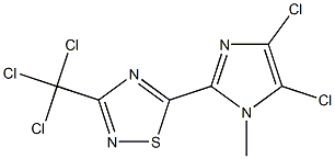 4,5-Dichloro-1-methyl-2-[3-(trichloromethyl)-1,2,4-thiadiazol-5-yl]-1H-imidazole|