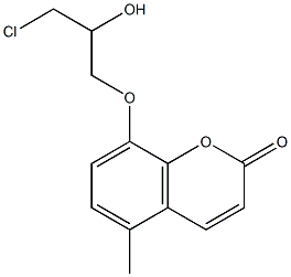  8-(3-Chloro-2-hydroxypropoxy)-5-methylcoumarin