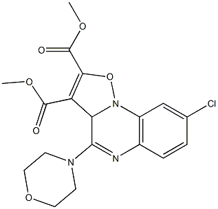 8-Chloro-4-morpholino-3aH-isoxazolo[2,3-a]quinoxaline-2,3-dicarboxylic acid dimethyl ester