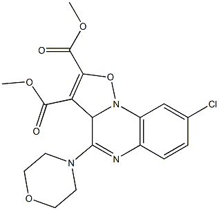 8-Chloro-4-morpholino-3aH-isoxazolo[2,3-a]quinoxaline-2,3-dicarboxylic acid dimethyl ester|